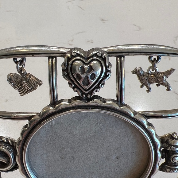 Brighton “Snif…” Silver Tone Dog Charm Photo Frame - Picture 3 of 10